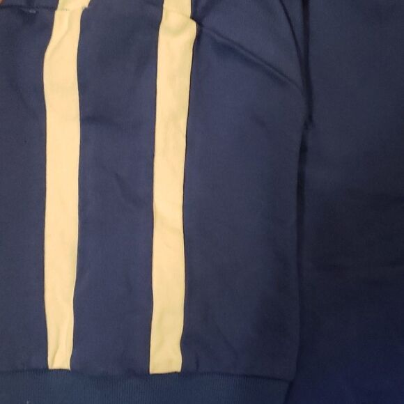 𝅺Stitch Fix |‎ Katie Sturino Blue with White Racer Stripe Polo Top Size M NWOT - Picture 3 of 5